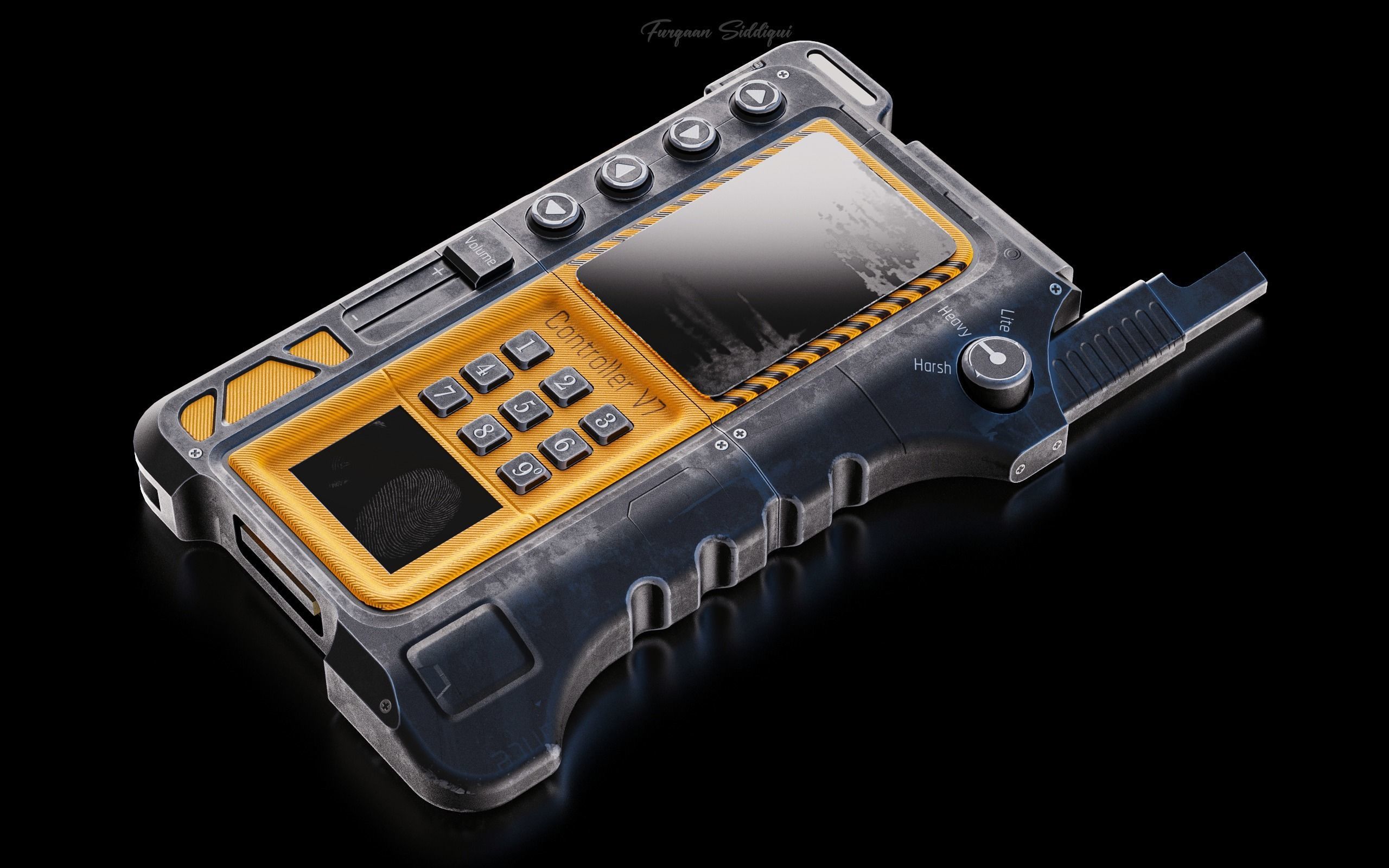 Sci-Fi Controller V7 Low-poly 3D model_1