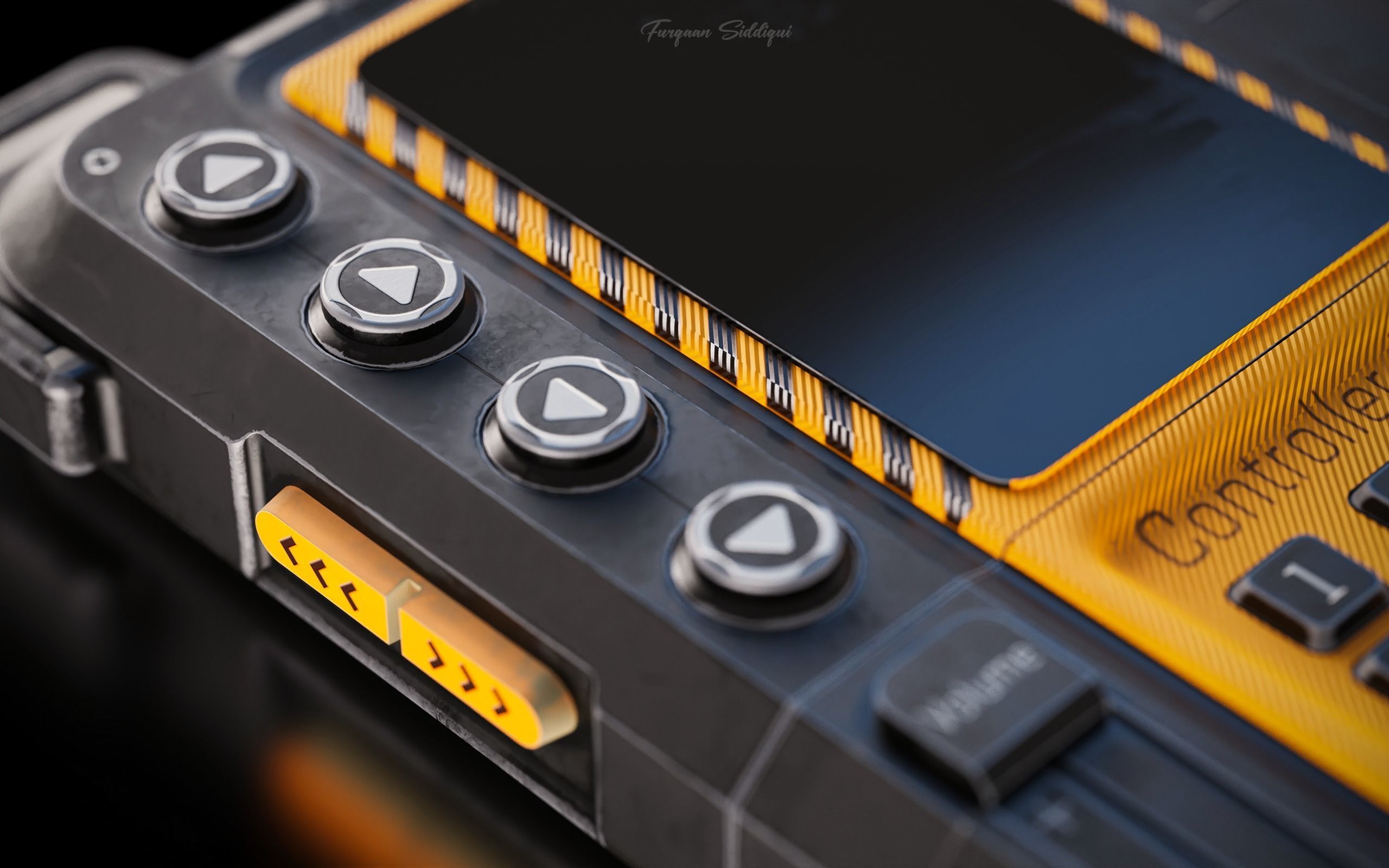 Sci-Fi Controller V7 Low-poly 3D model_6