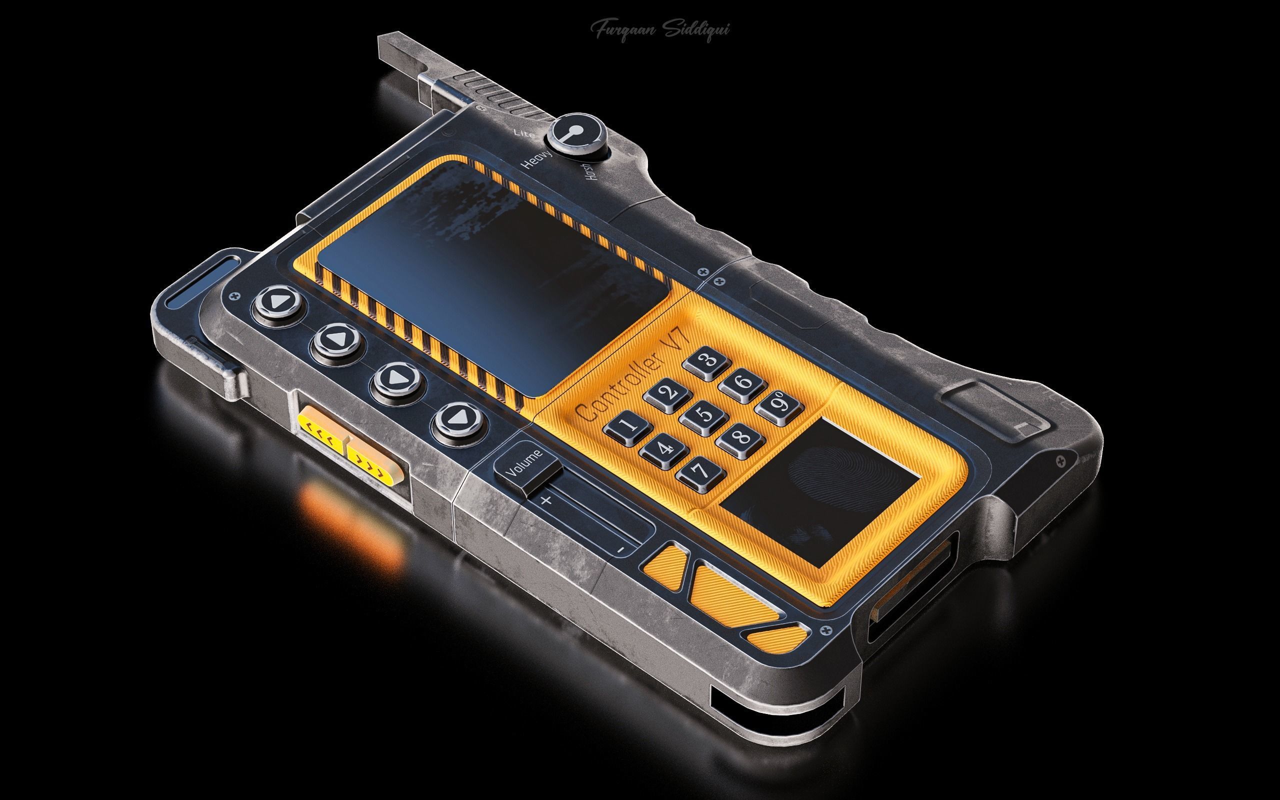 Sci-Fi Controller V7 Low-poly 3D model_2