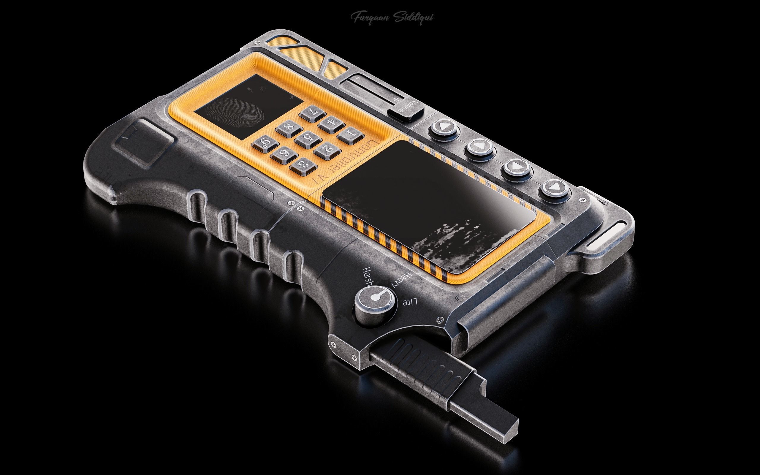 Sci-Fi Controller V7 Low-poly 3D model_3