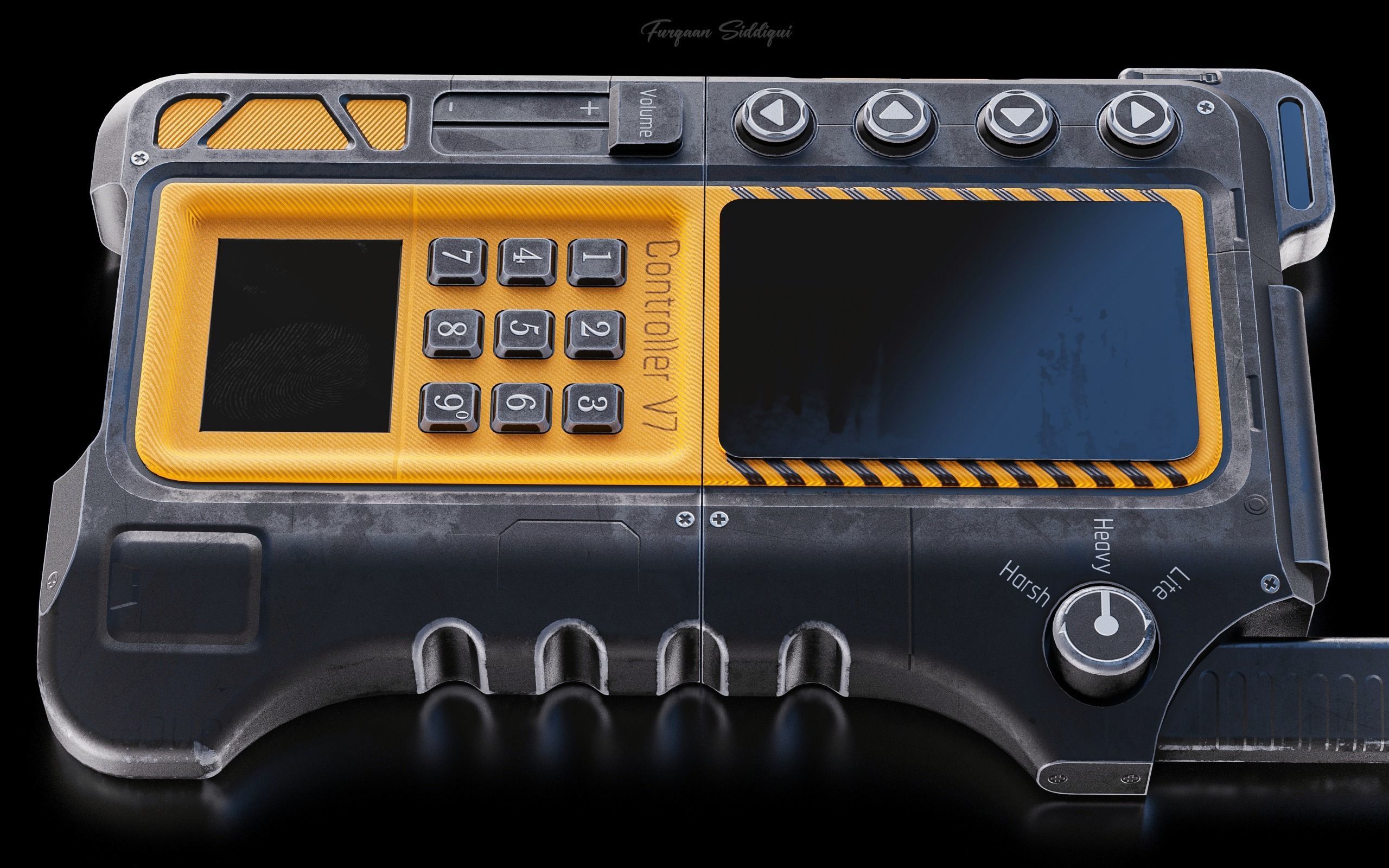 Sci-Fi Controller V7 Low-poly 3D model_4