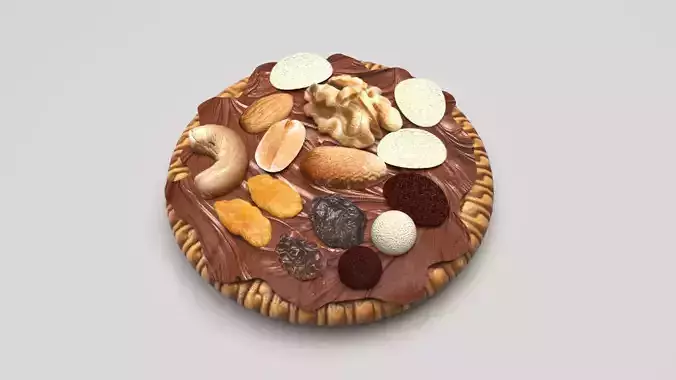 Biscuit With Nutella Nut Raisins and Cereals