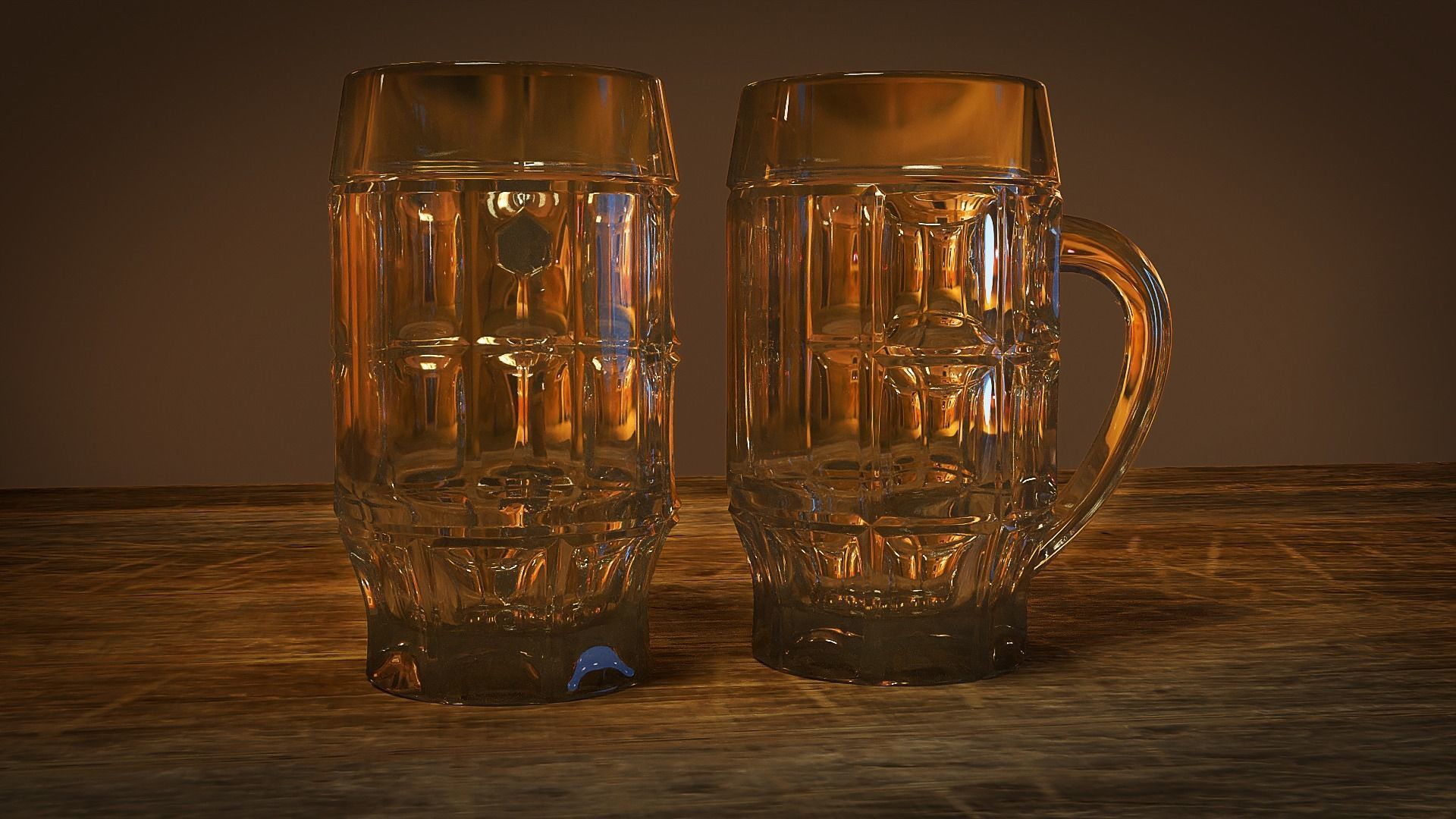 Beer Mugs 3D model_4