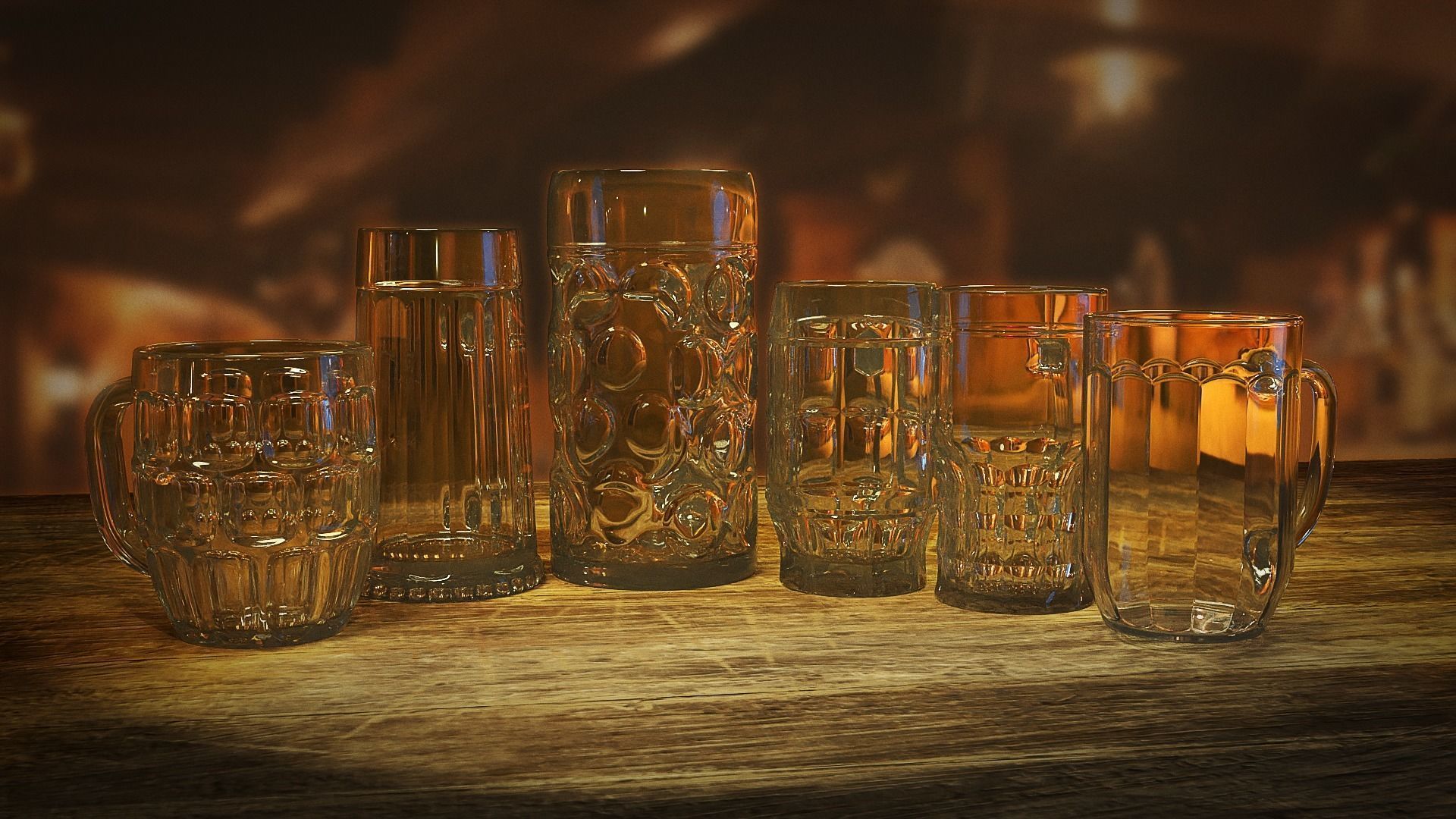 Beer Mugs 3D model_3