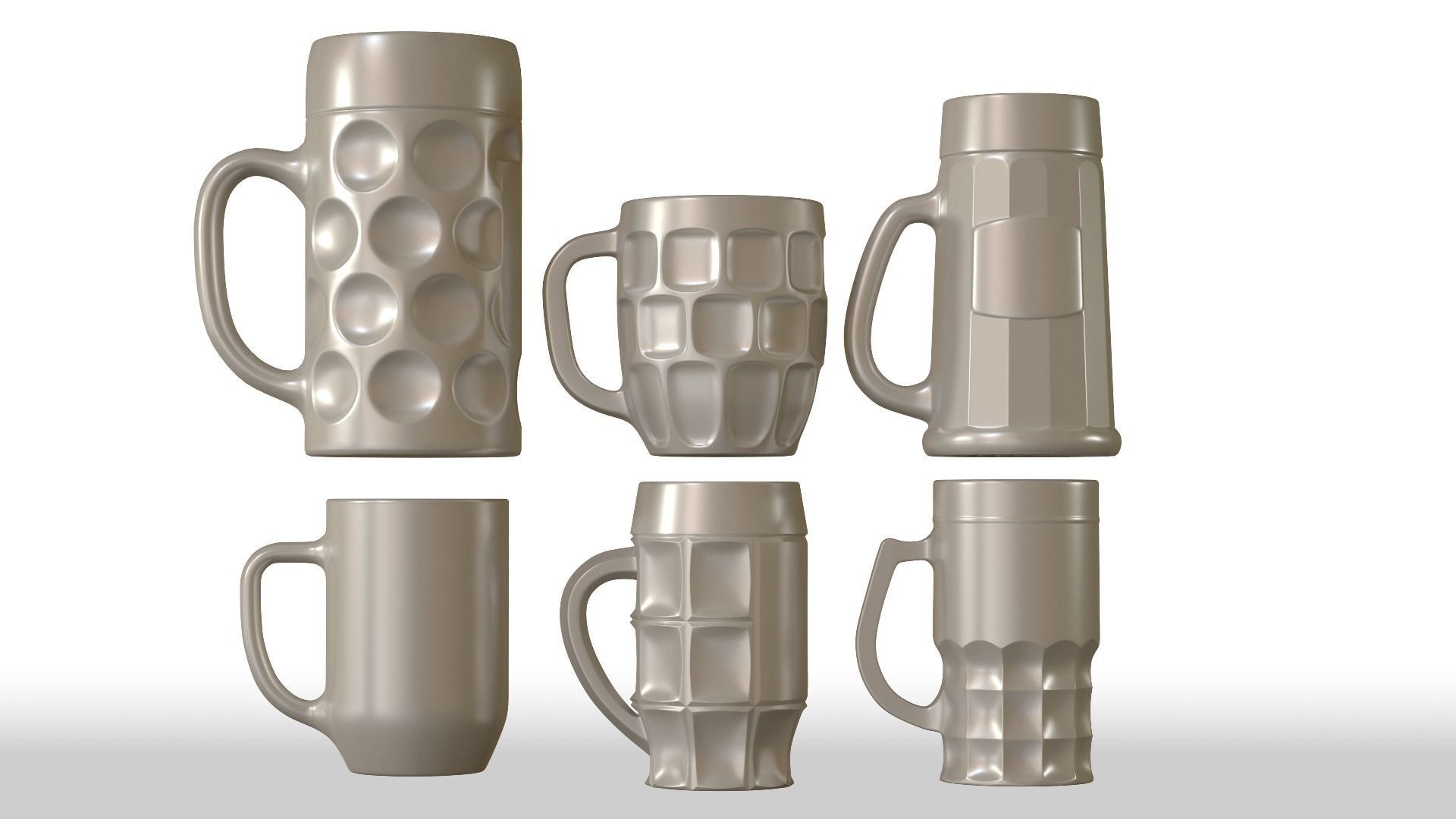 Beer Mugs 3D model_1