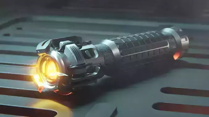 Lightsaber Low-poly 3D model