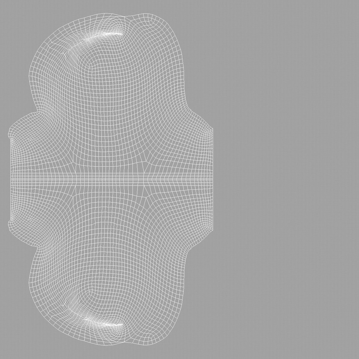 White Low-cut Socks - fabric sox pair Low-poly 3D model_5