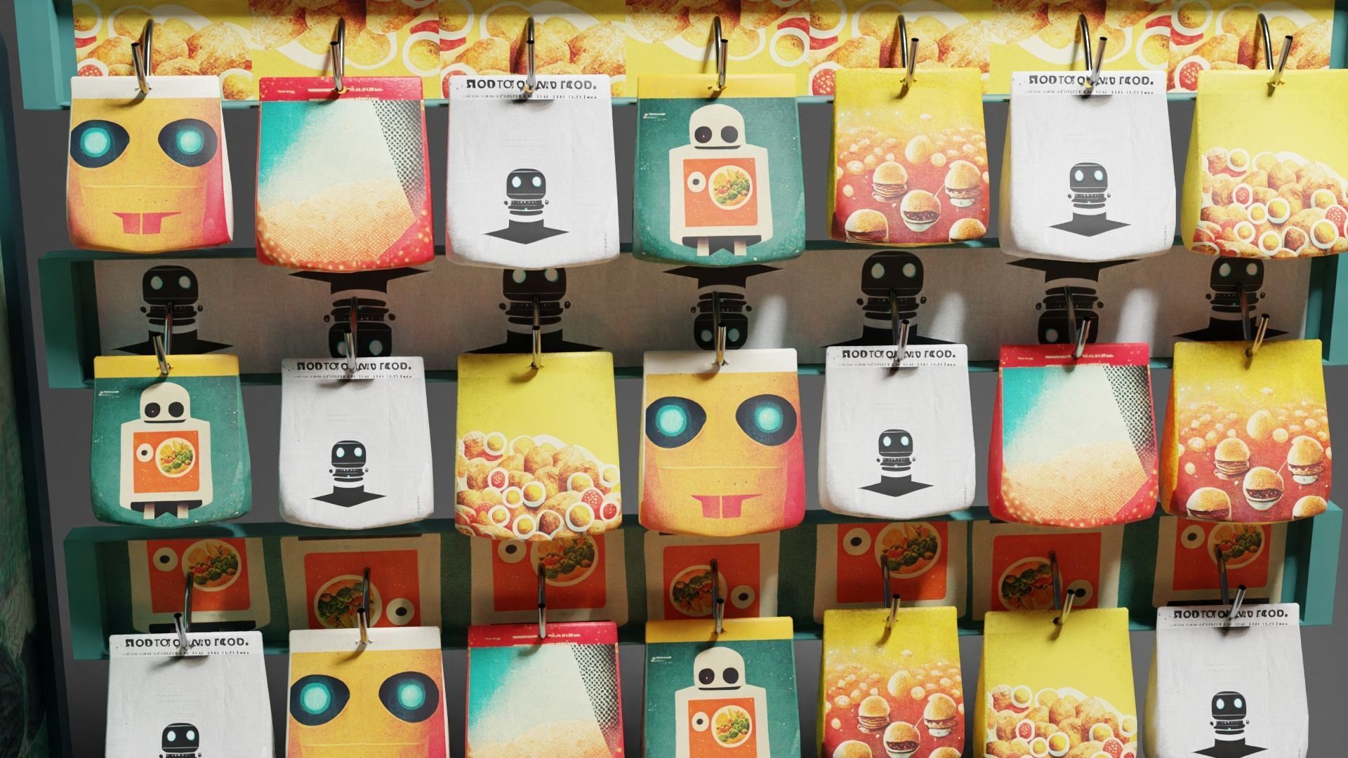 SciFi Foods Pack Free 3D model_3