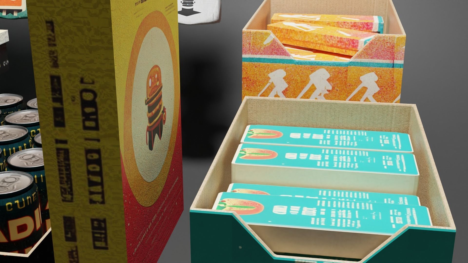 SciFi Foods Pack Free 3D model_2