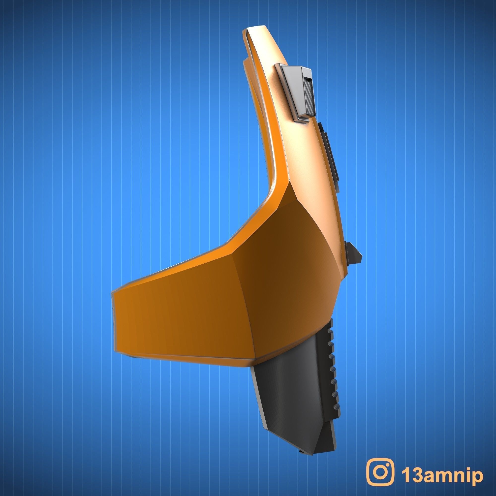 Custom Mandalorian Chest Armor 3D print model_9