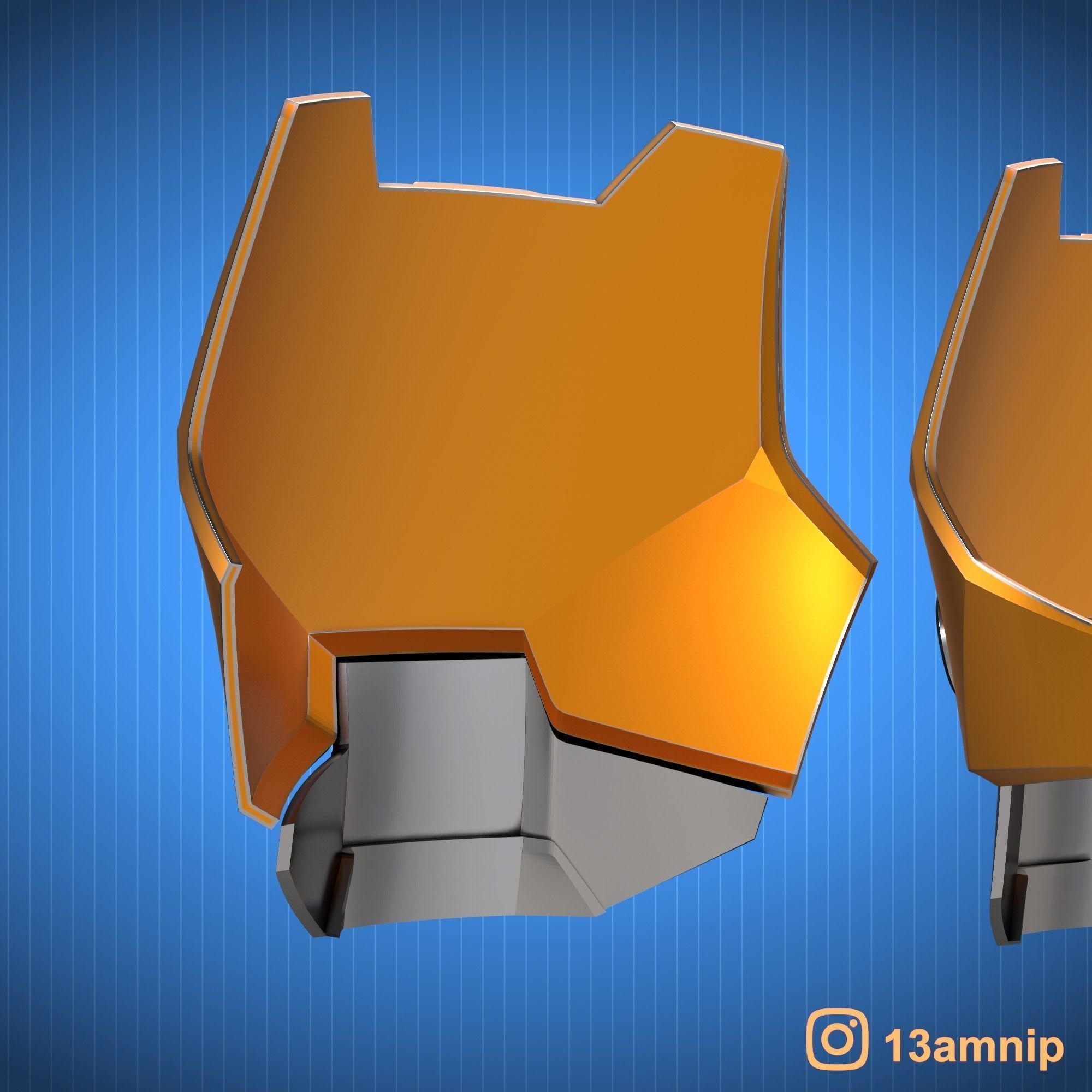 Custom Mandalorian Chest Armor 3D print model_15