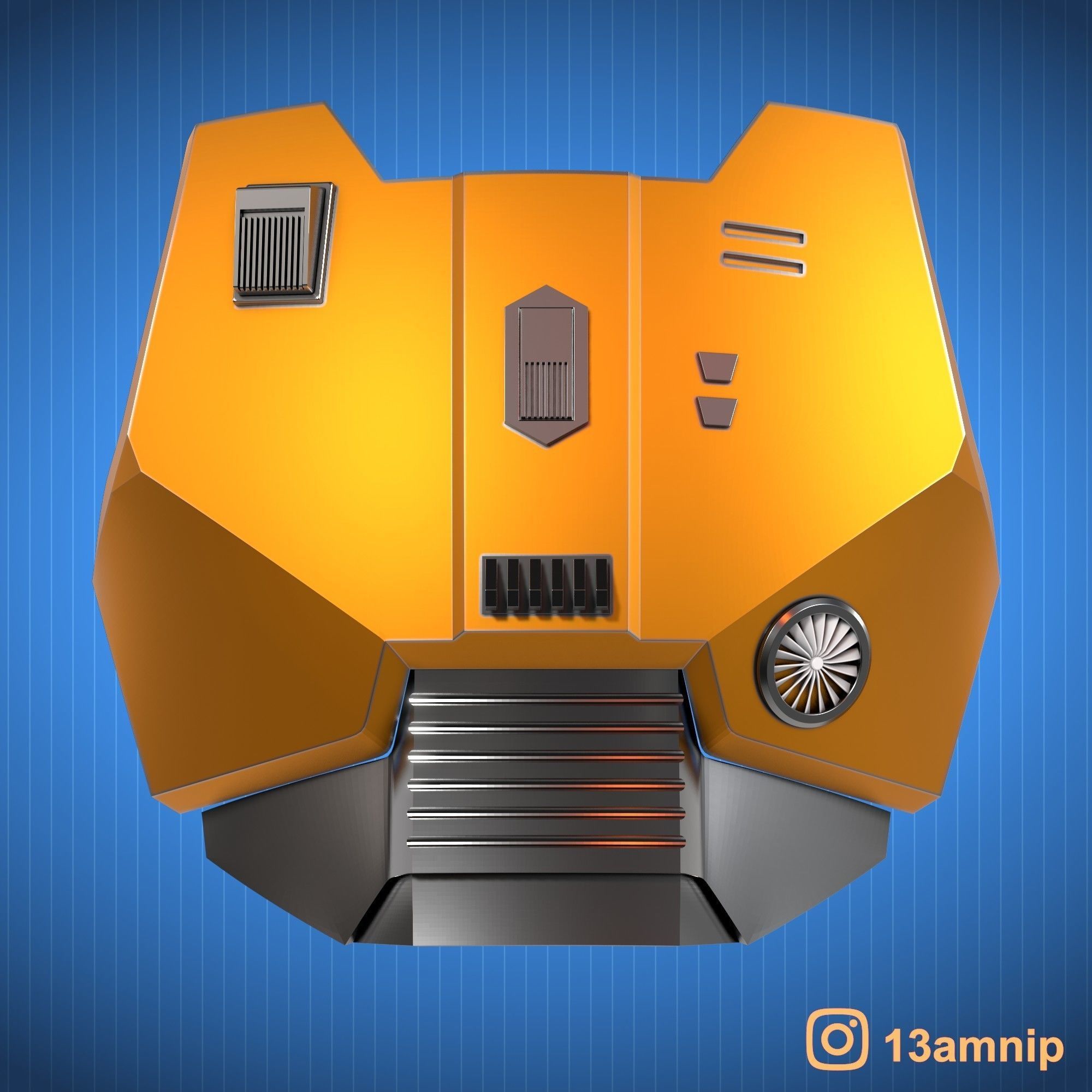 Custom Mandalorian Chest Armor 3D print model_1