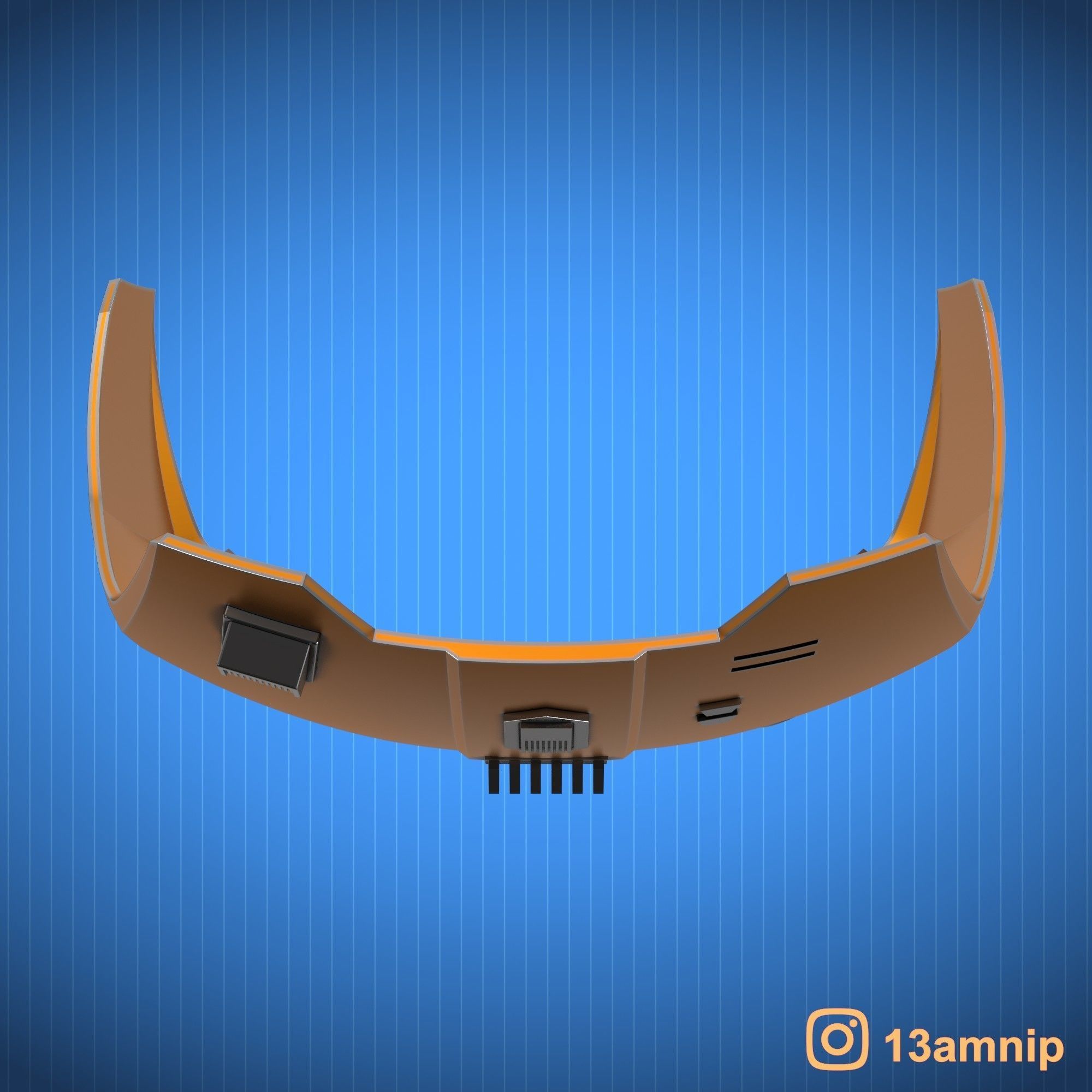 Custom Mandalorian Chest Armor 3D print model_13