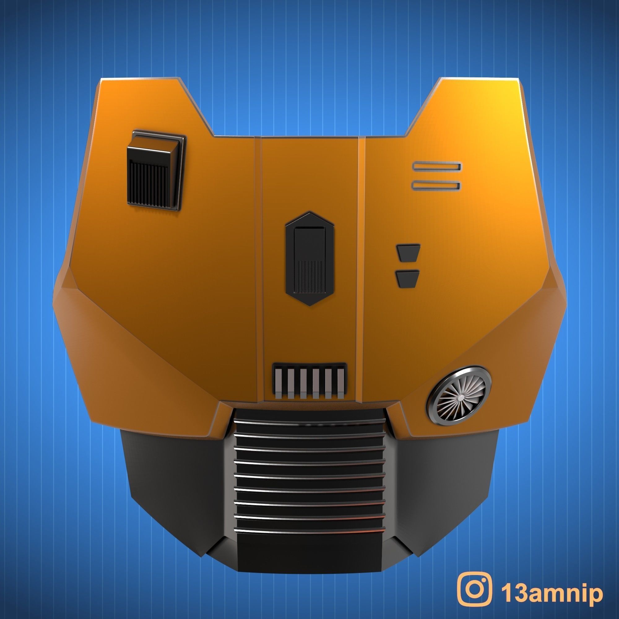 Custom Mandalorian Chest Armor 3D print model_11