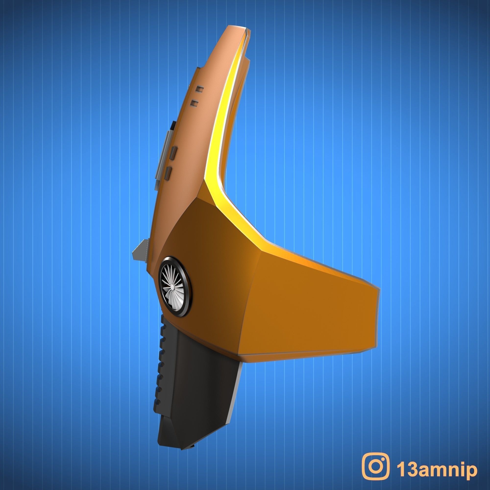 Custom Mandalorian Chest Armor 3D print model_5