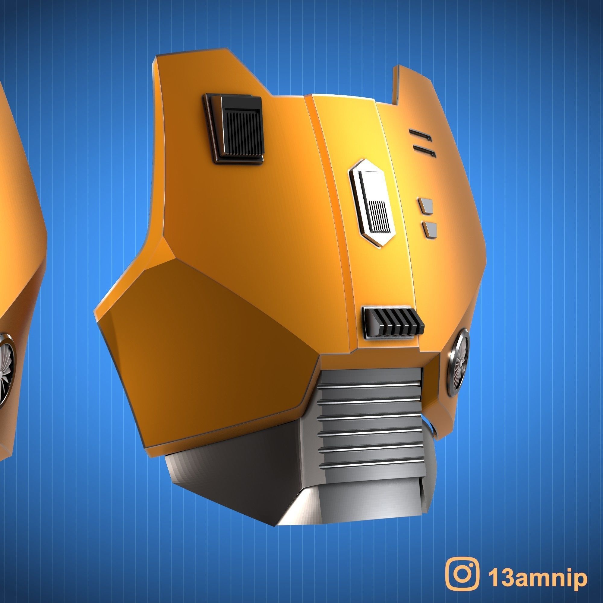 Custom Mandalorian Chest Armor 3D print model_16