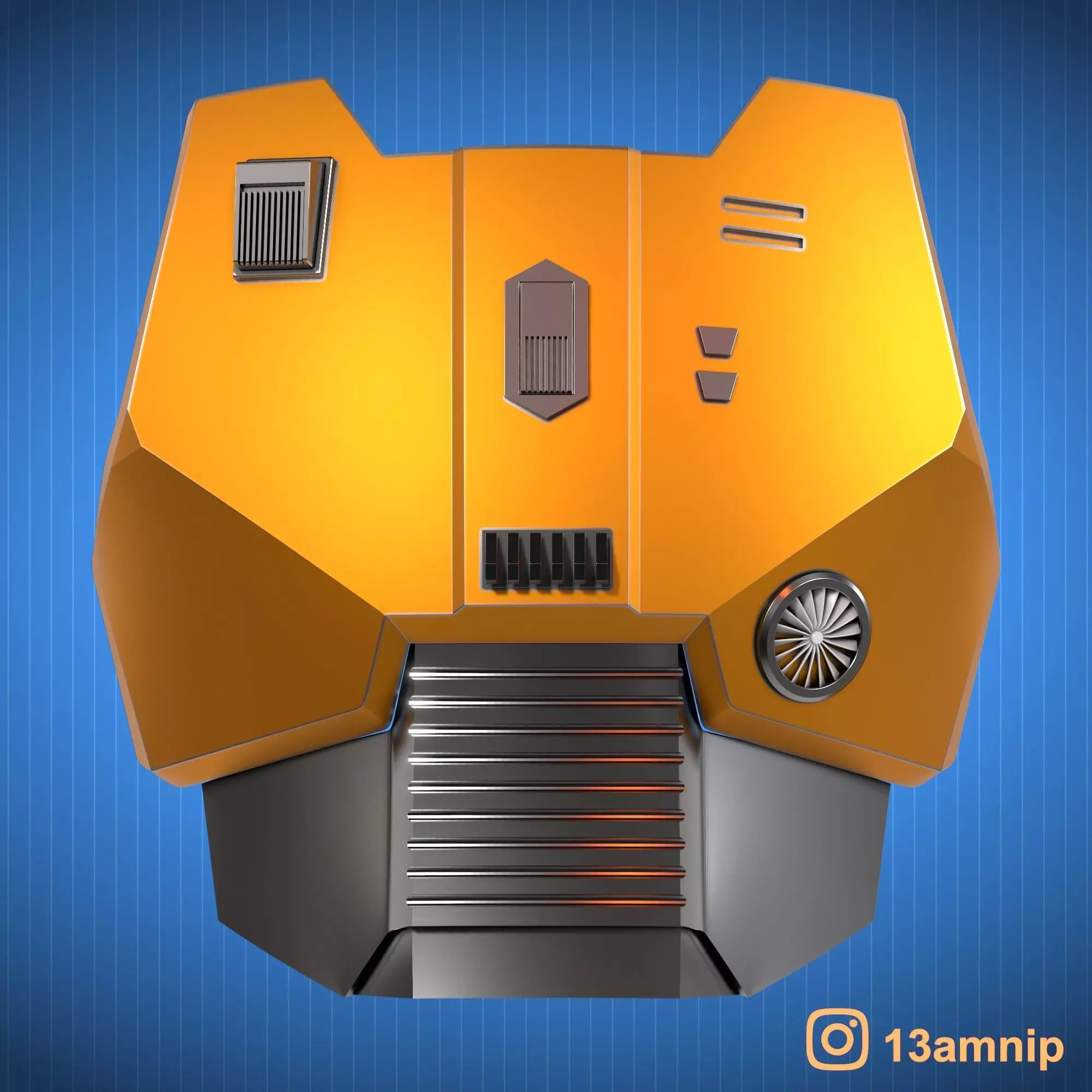 Custom Mandalorian Chest Armor 3D print model_0