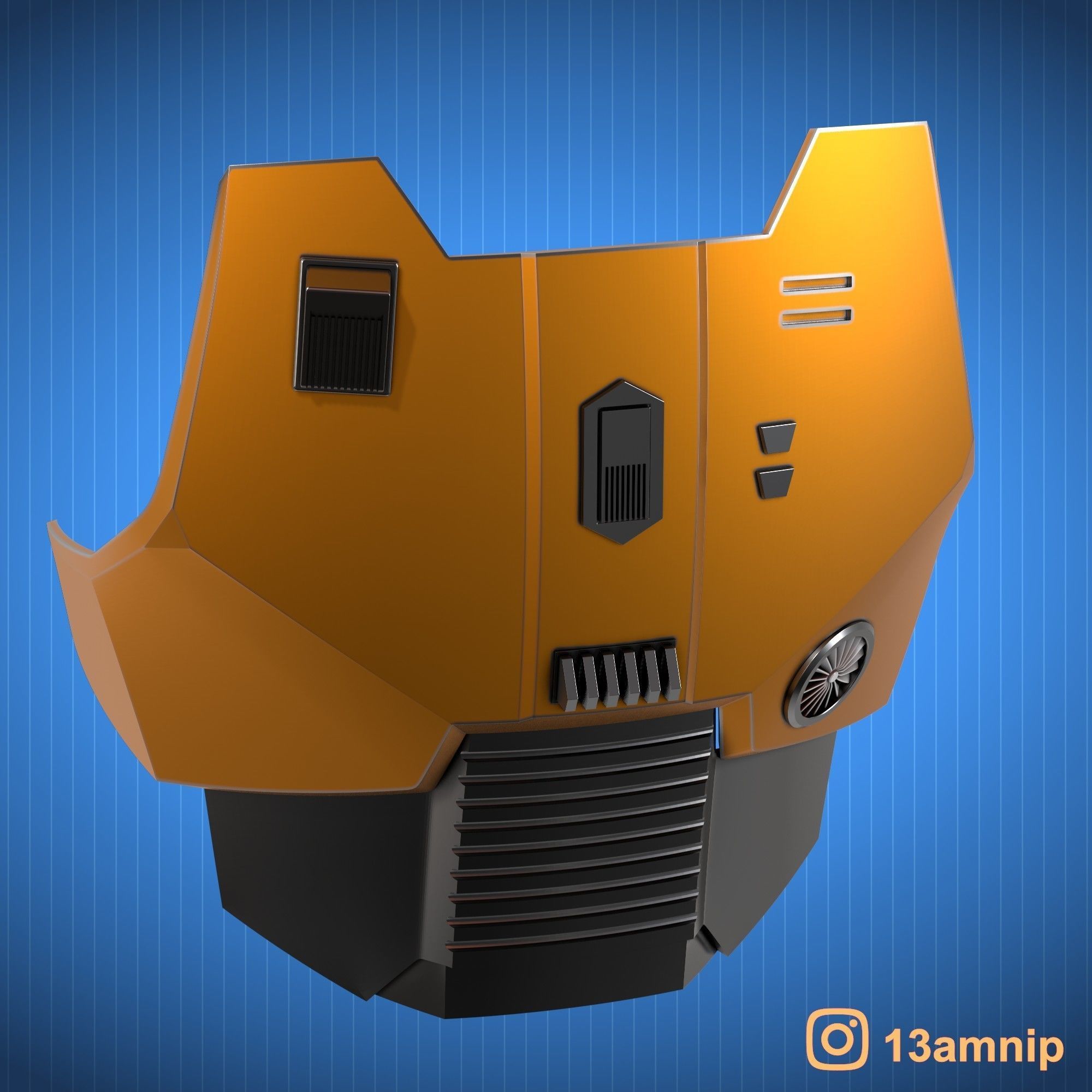 Custom Mandalorian Chest Armor 3D print model_2