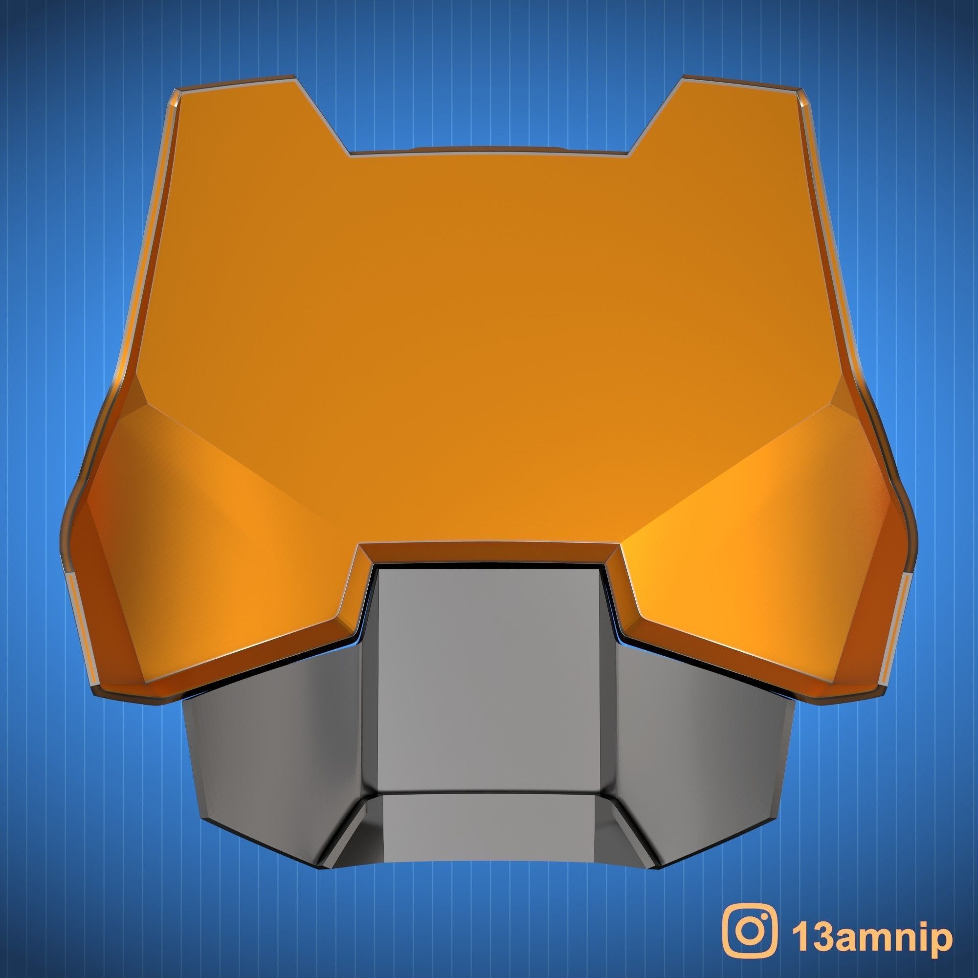 Custom Mandalorian Chest Armor 3D print model_7