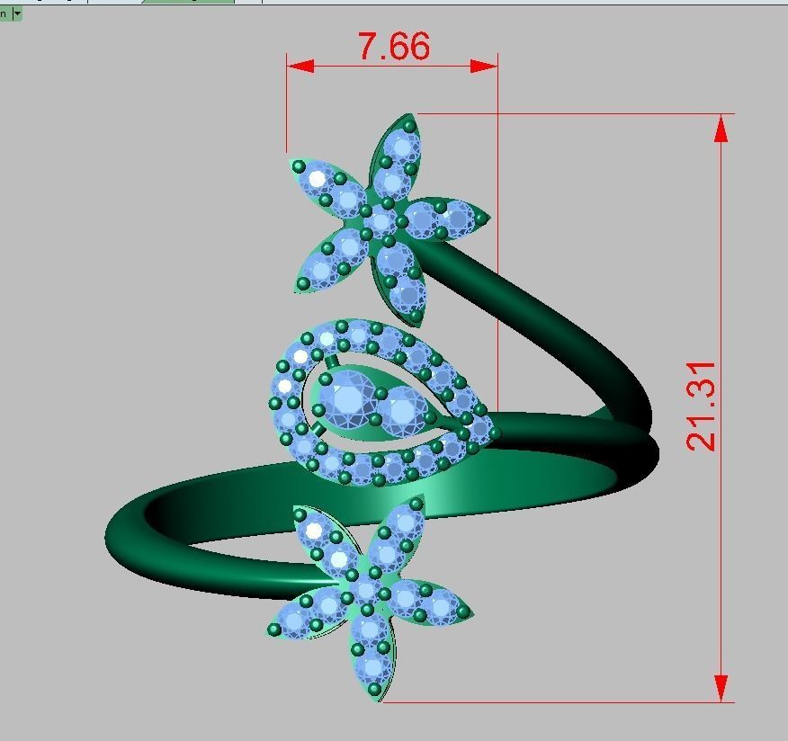 Ring 3D model 0208 3D printable model- 3D print model_12