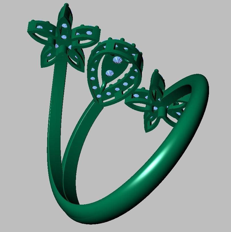 Ring 3D model 0208 3D printable model- 3D print model_15