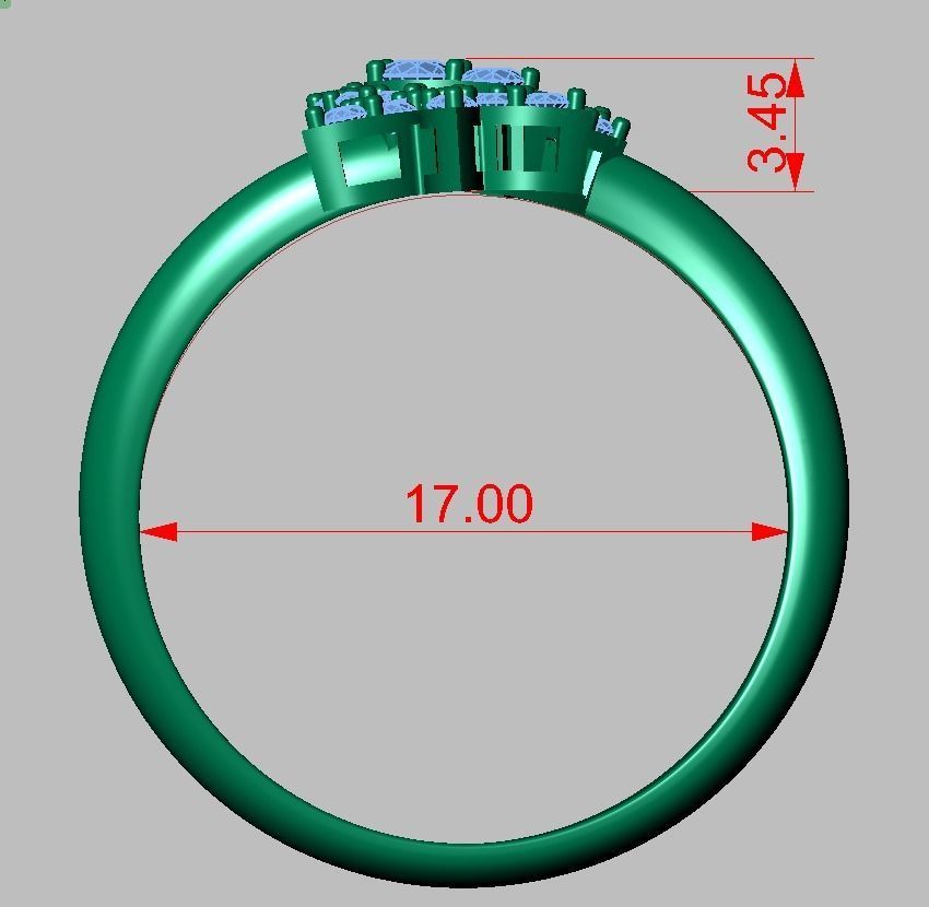 Ring 3D model 0208 3D printable model- 3D print model_13