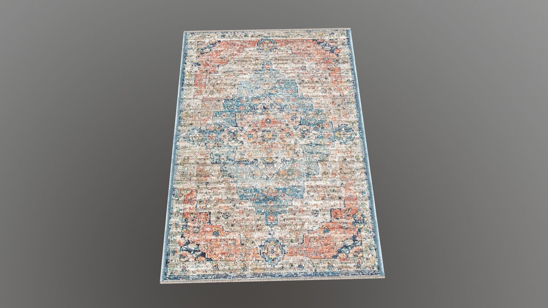 Mat 3D runner rug 3D model_2