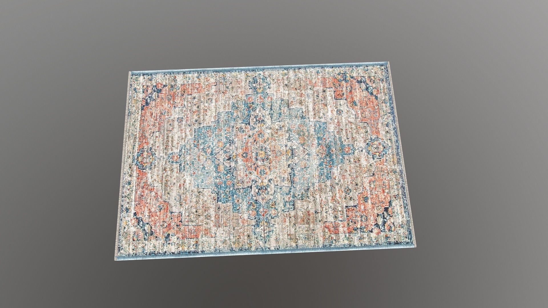 Mat 3D runner rug 3D model_3