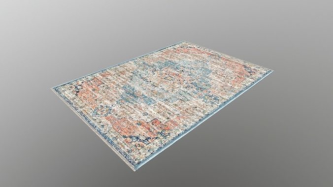 Mat 3D runner rug 3D model