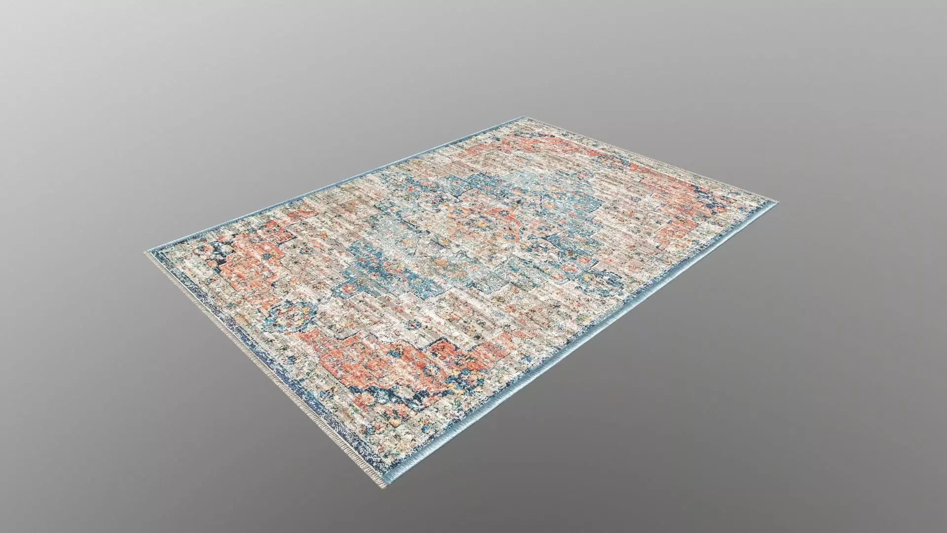 Mat 3D runner rug 3D model_0