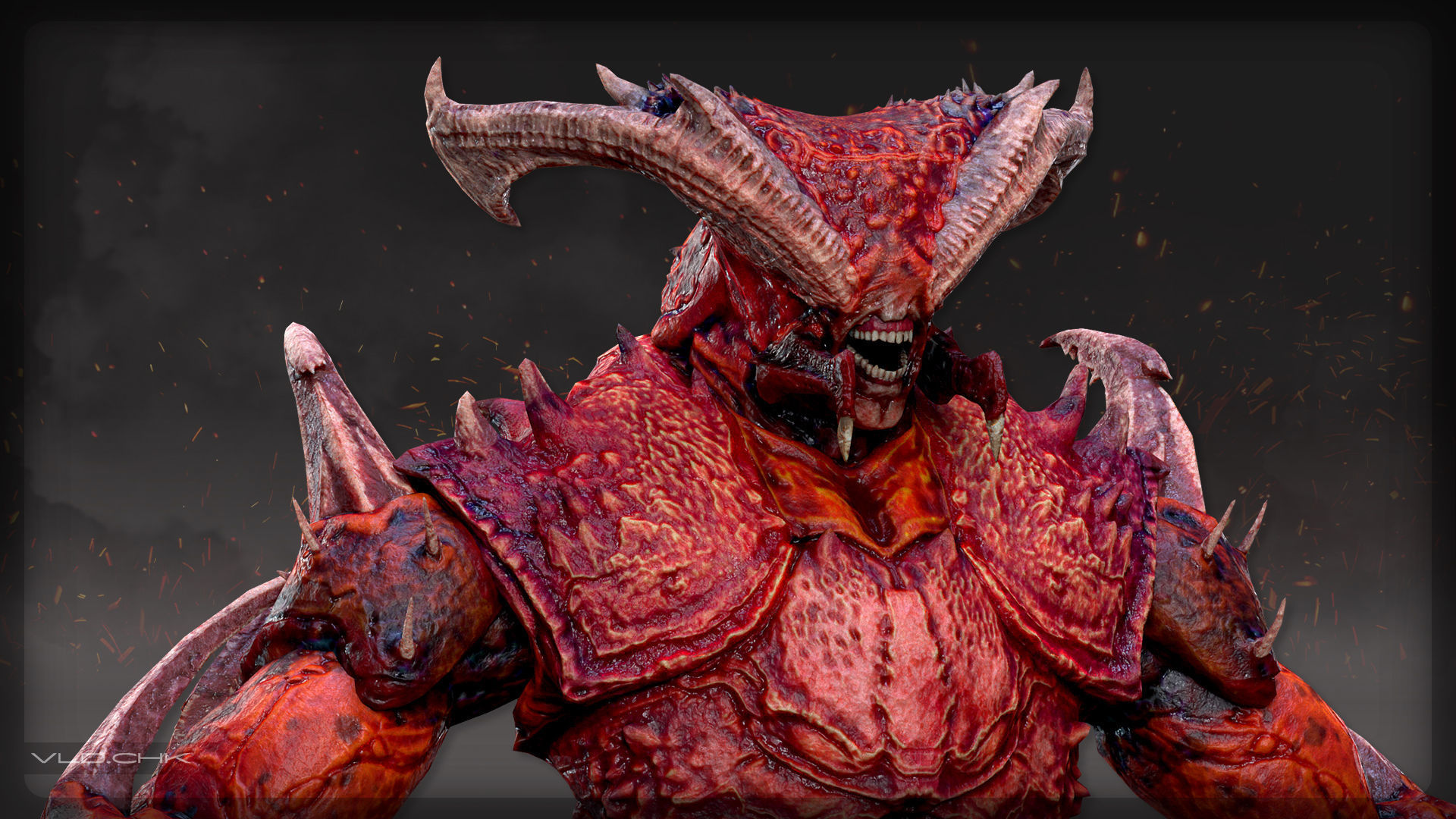 Blister - Demon Beetle Low-poly 3D model_6