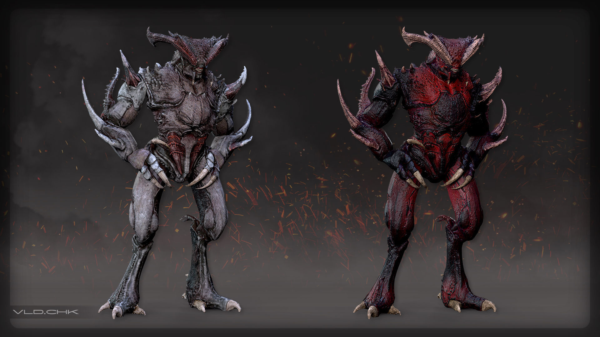 Blister - Demon Beetle Low-poly 3D model_4