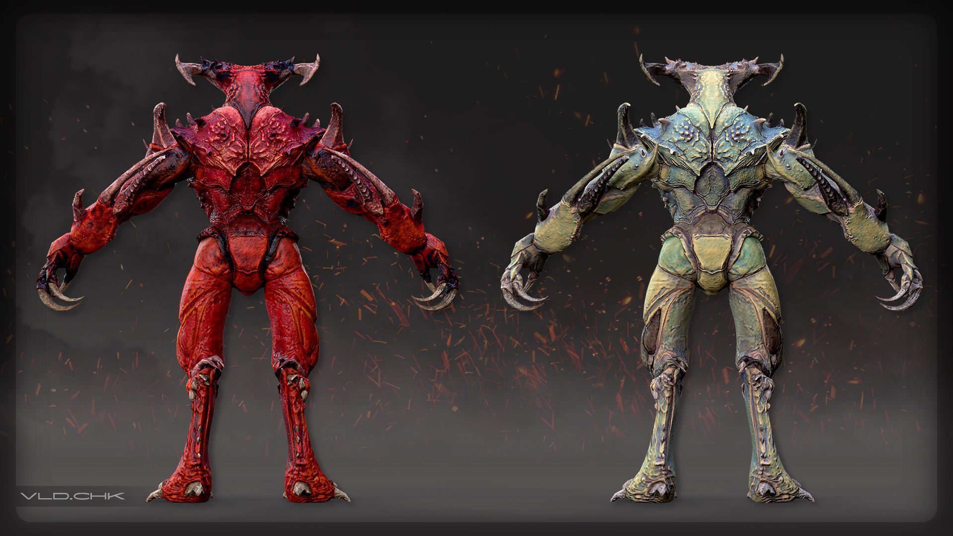 Blister - Demon Beetle Low-poly 3D model_11