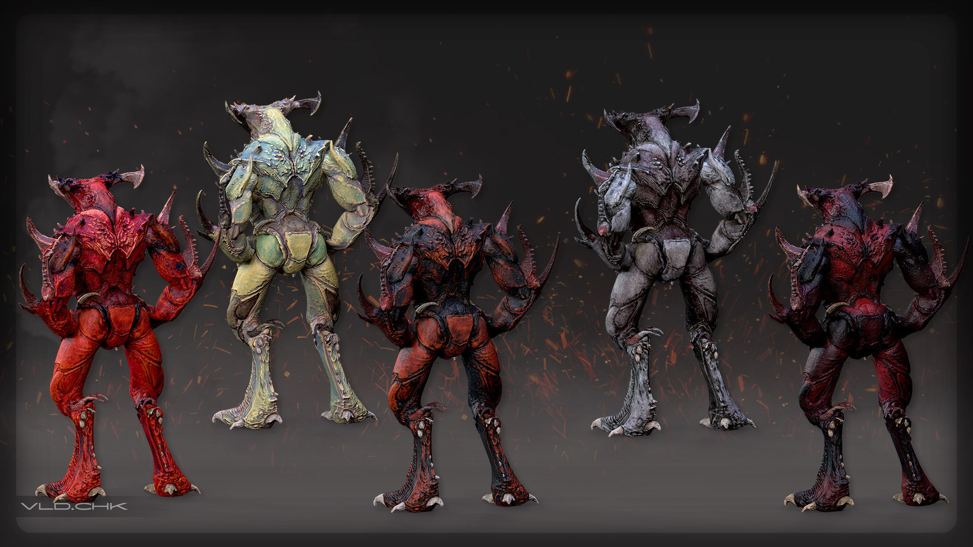 Blister - Demon Beetle Low-poly 3D model_5