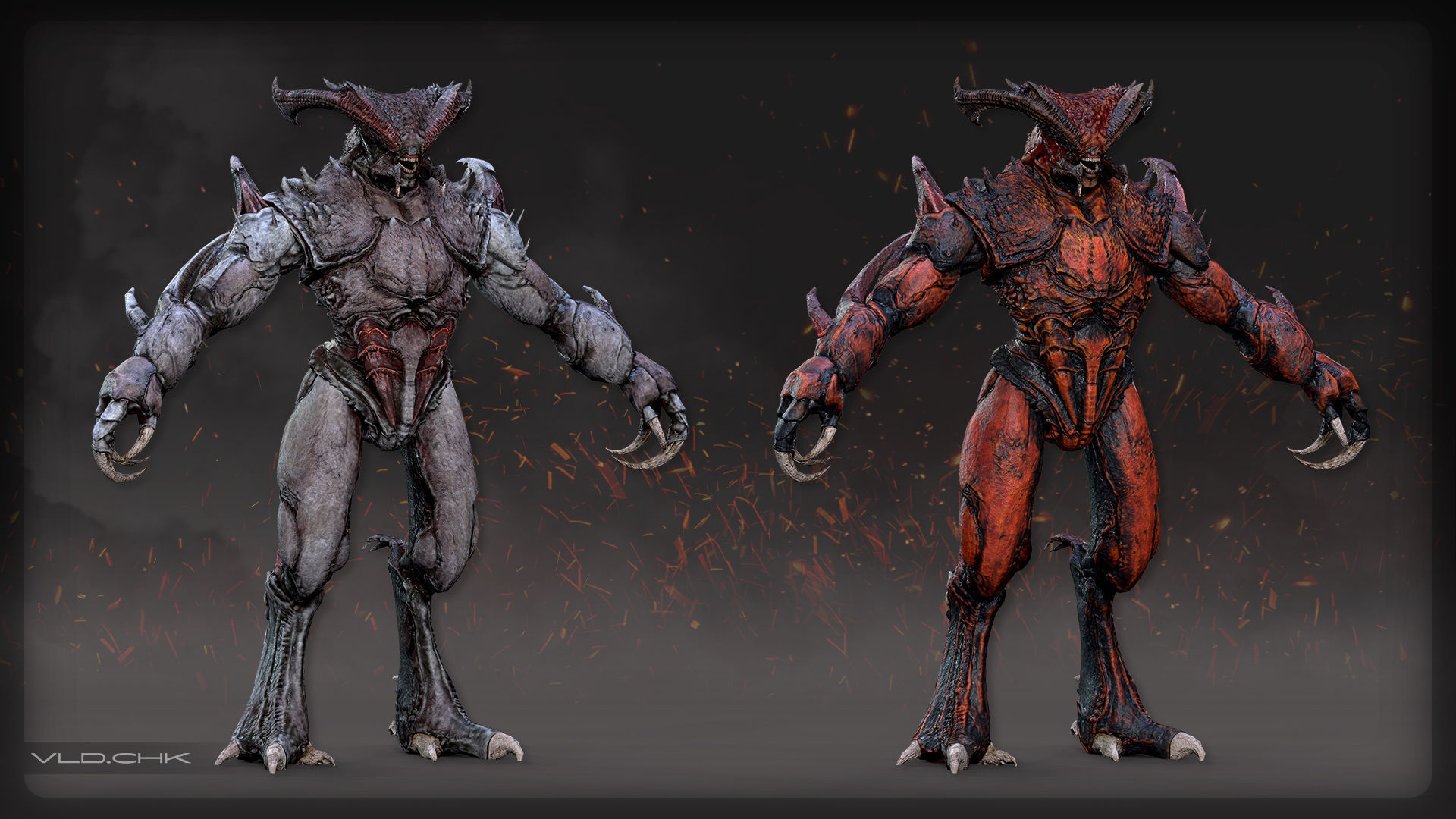 Blister - Demon Beetle Low-poly 3D model_10