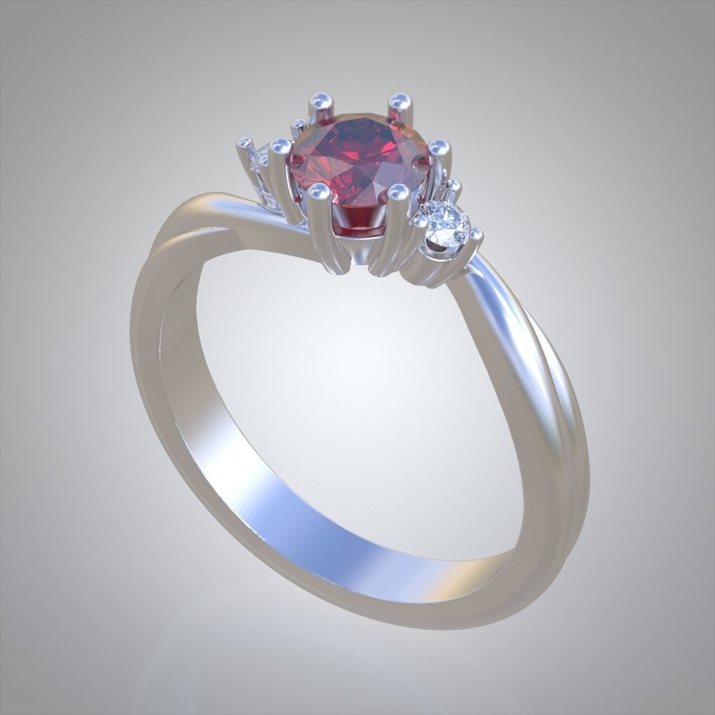 Ring 3D model 0210 3D printable model 3D print model_4