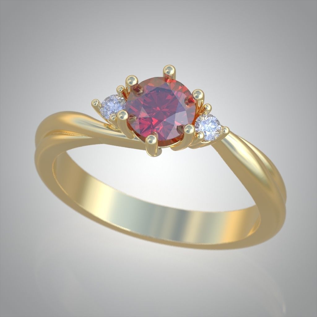 Ring 3D model 0210 3D printable model 3D print model_2