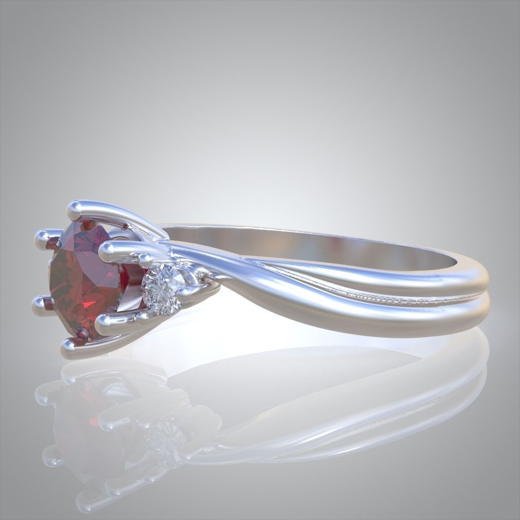 Ring 3D model 0210 3D printable model 3D print model_13