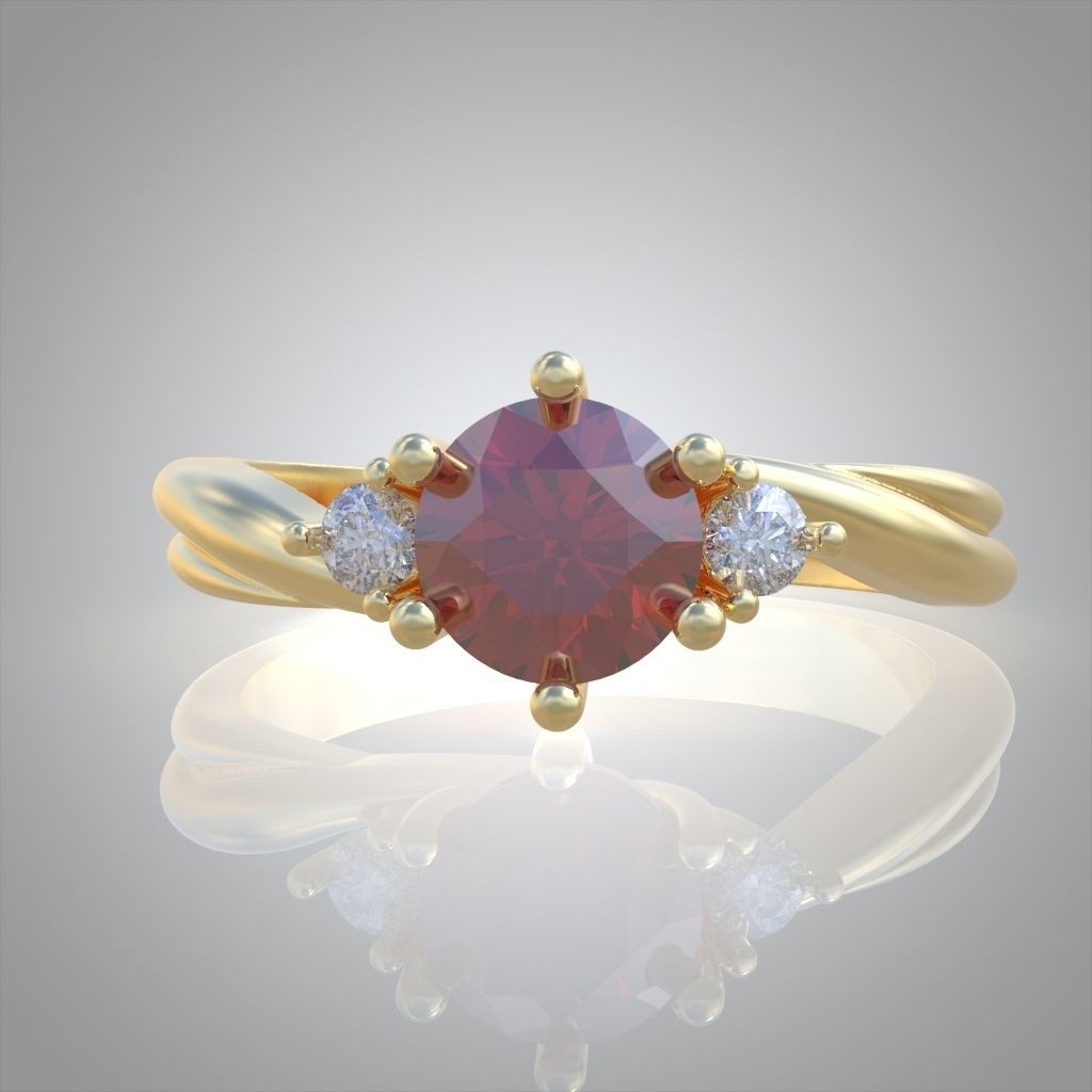 Ring 3D model 0210 3D printable model 3D print model_15