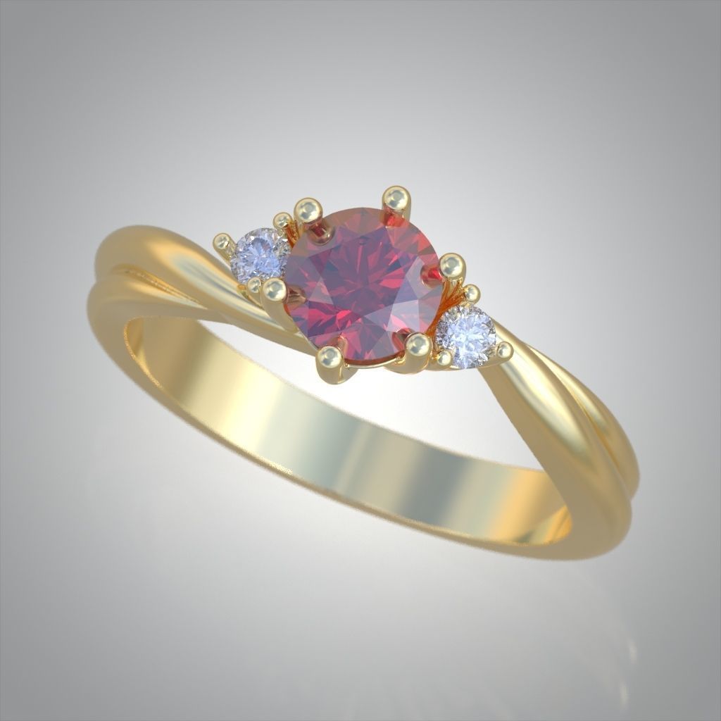 Ring 3D model 0210 3D printable model 3D print model_6