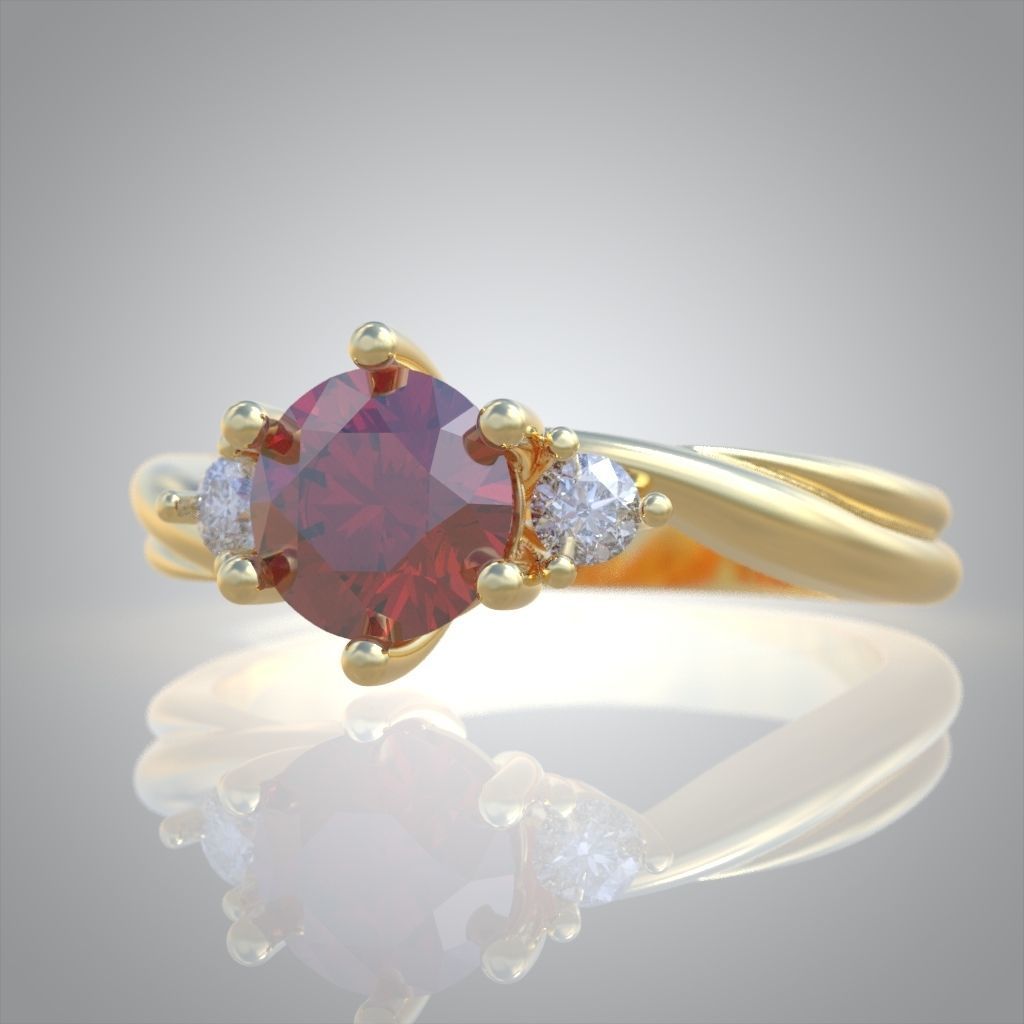 Ring 3D model 0210 3D printable model 3D print model_9