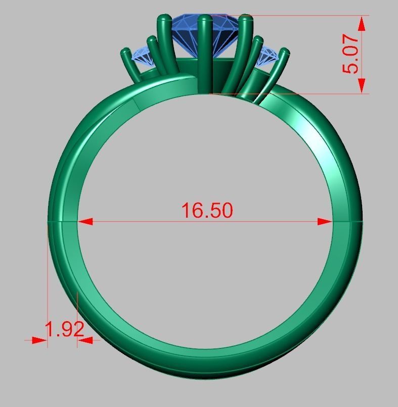Ring 3D model 0210 3D printable model 3D print model_21