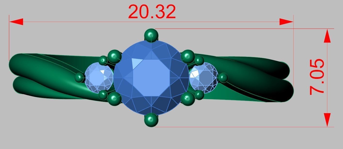 Ring 3D model 0210 3D printable model 3D print model_17