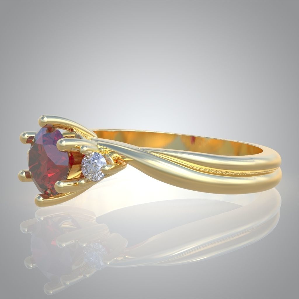 Ring 3D model 0210 3D printable model 3D print model_12