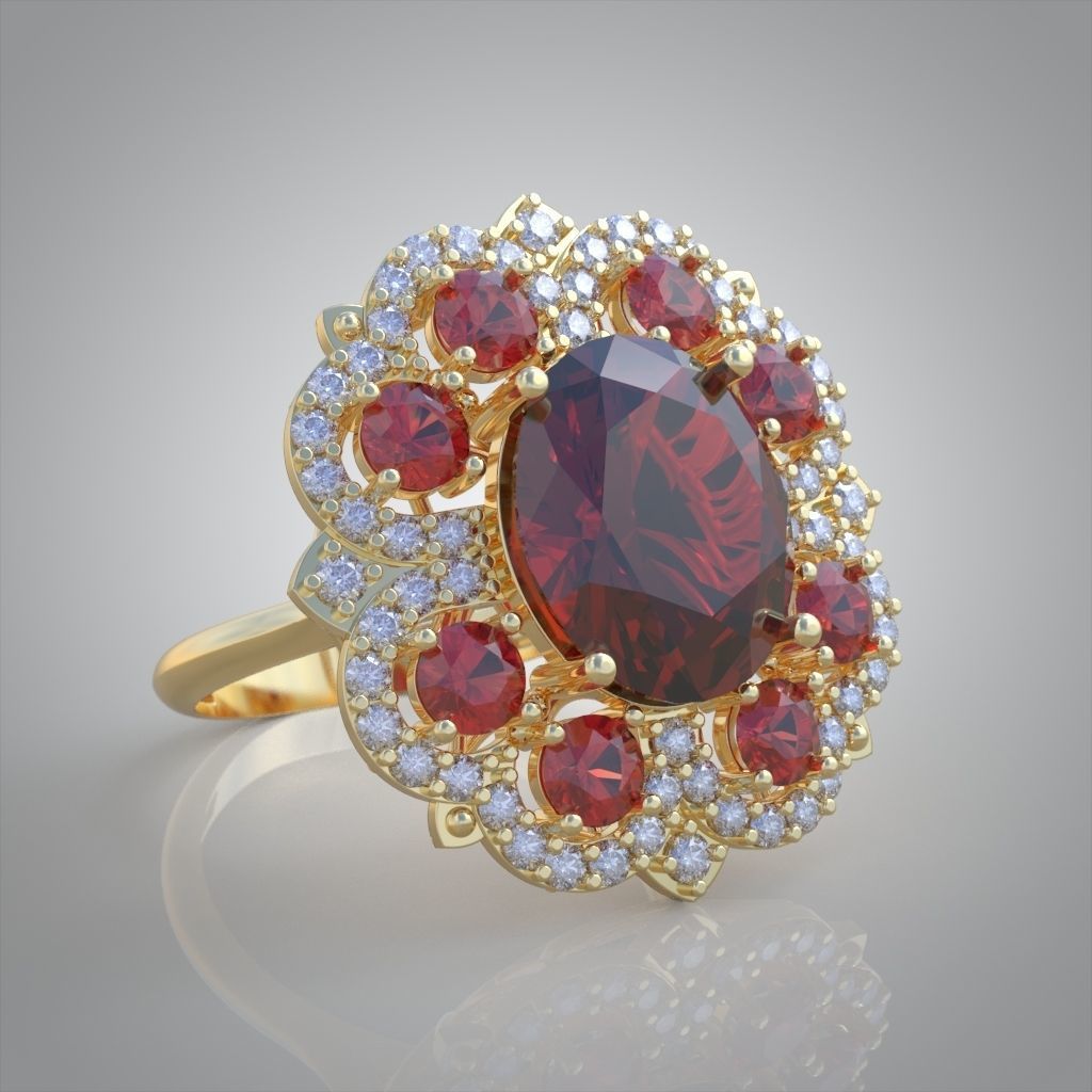 Ring 3D model 0211 3D printable model 3D print model_1