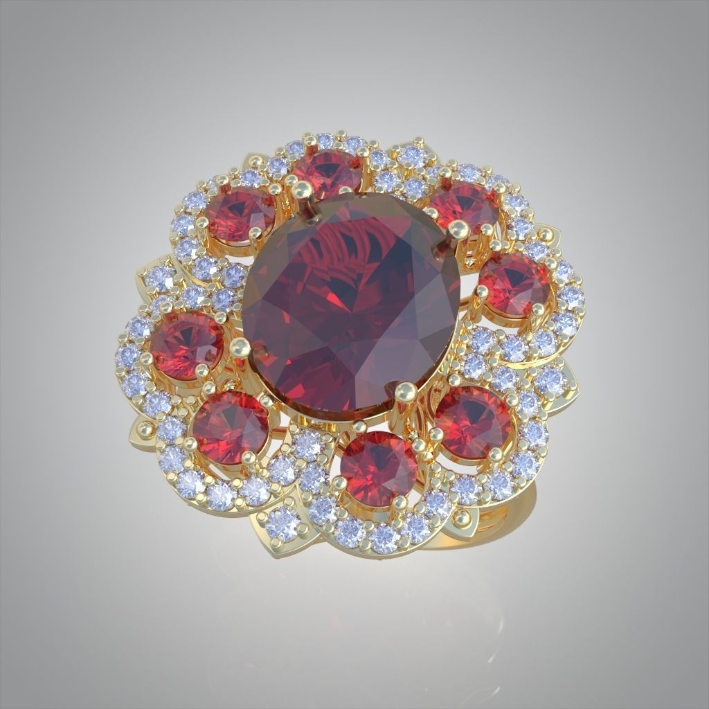 Ring 3D model 0211 3D printable model 3D print model_6