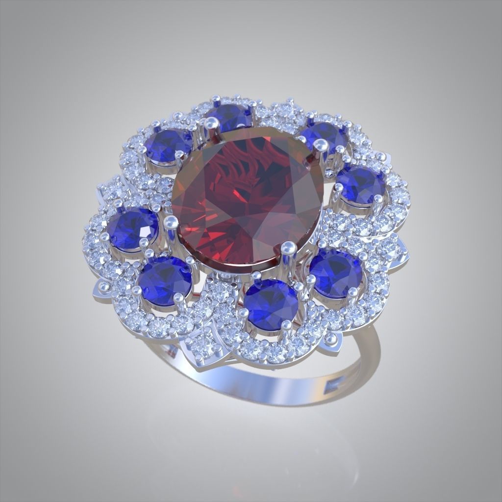 Ring 3D model 0211 3D printable model 3D print model_3