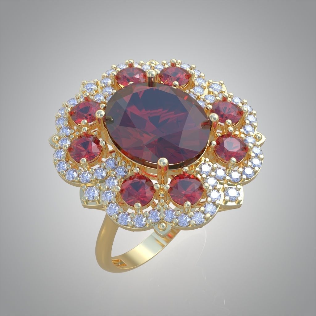 Ring 3D model 0211 3D printable model 3D print model_7