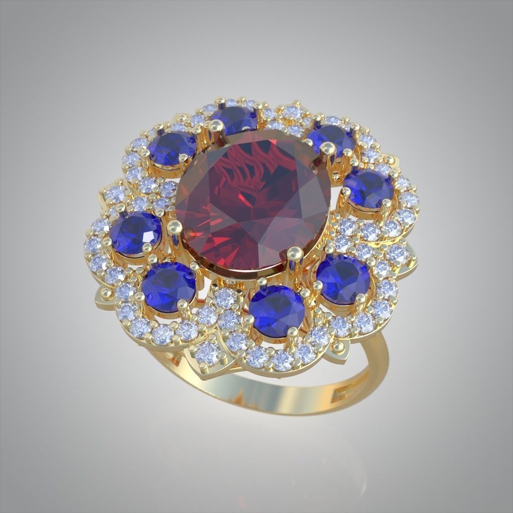 Ring 3D model 0211 3D printable model 3D print model_2