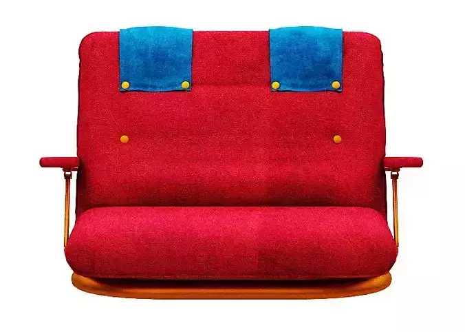 Sofa 228 Fabric and gold foil